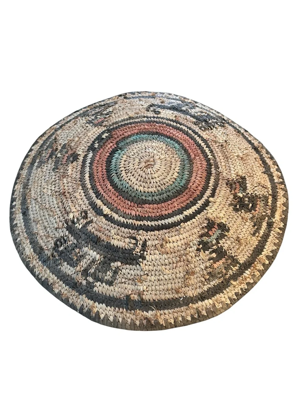 Vintage African Hausa Basket Tray 12